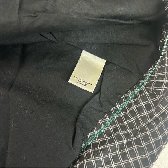 Moulinette Soeurs Anthropologie 100% Cotton Plaid Mini Dress Whimsy Goth Size 6 - Picture 9 of 9